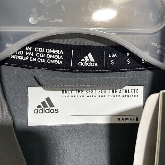 Texas A&M Adidas Aeroready Tech Polo Grey Short Sleeves Size Small 3/4 Zip Up - Picture 4 of 8